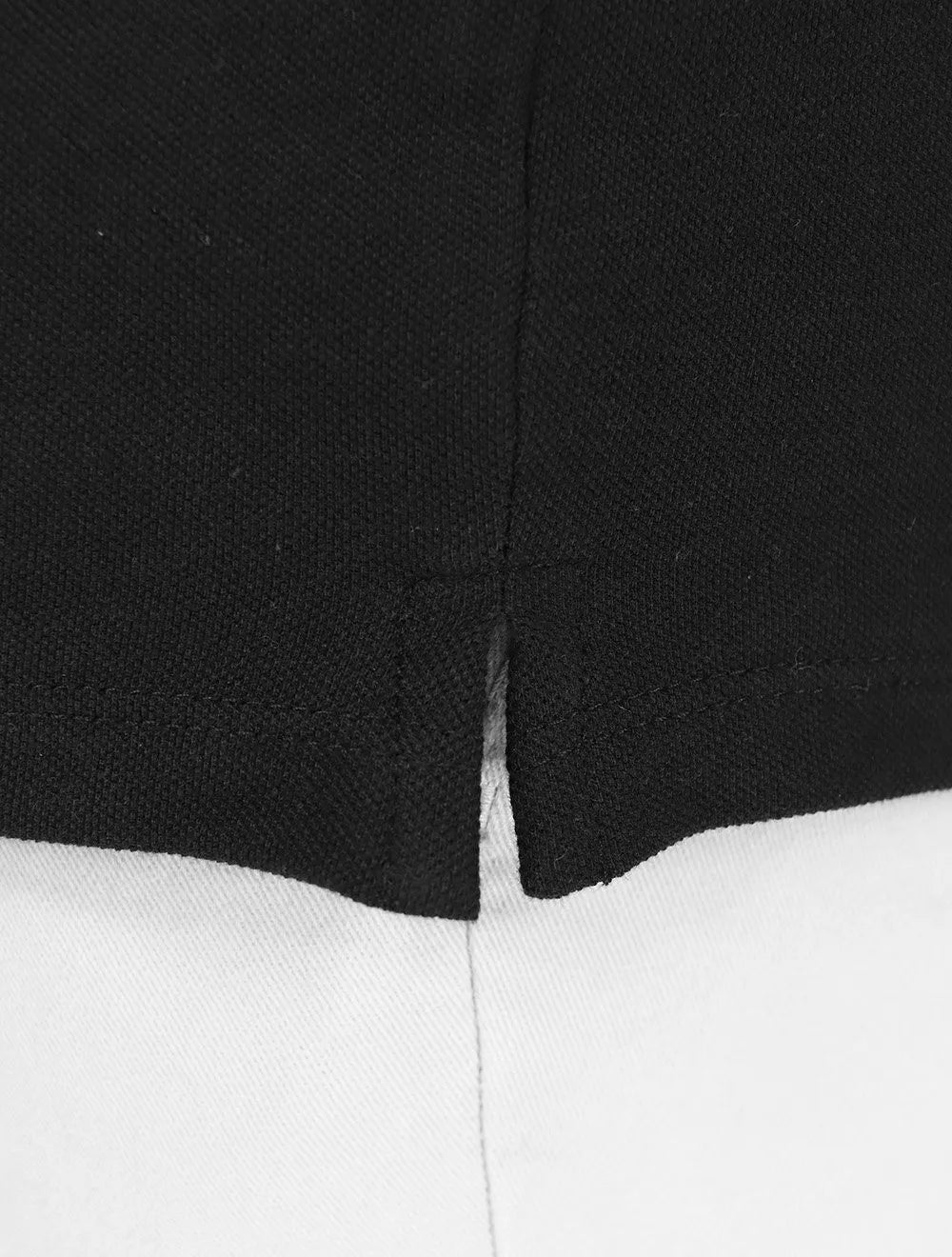 Polo Calvin Klein Masculina Piquet Slim Half Zip Preta