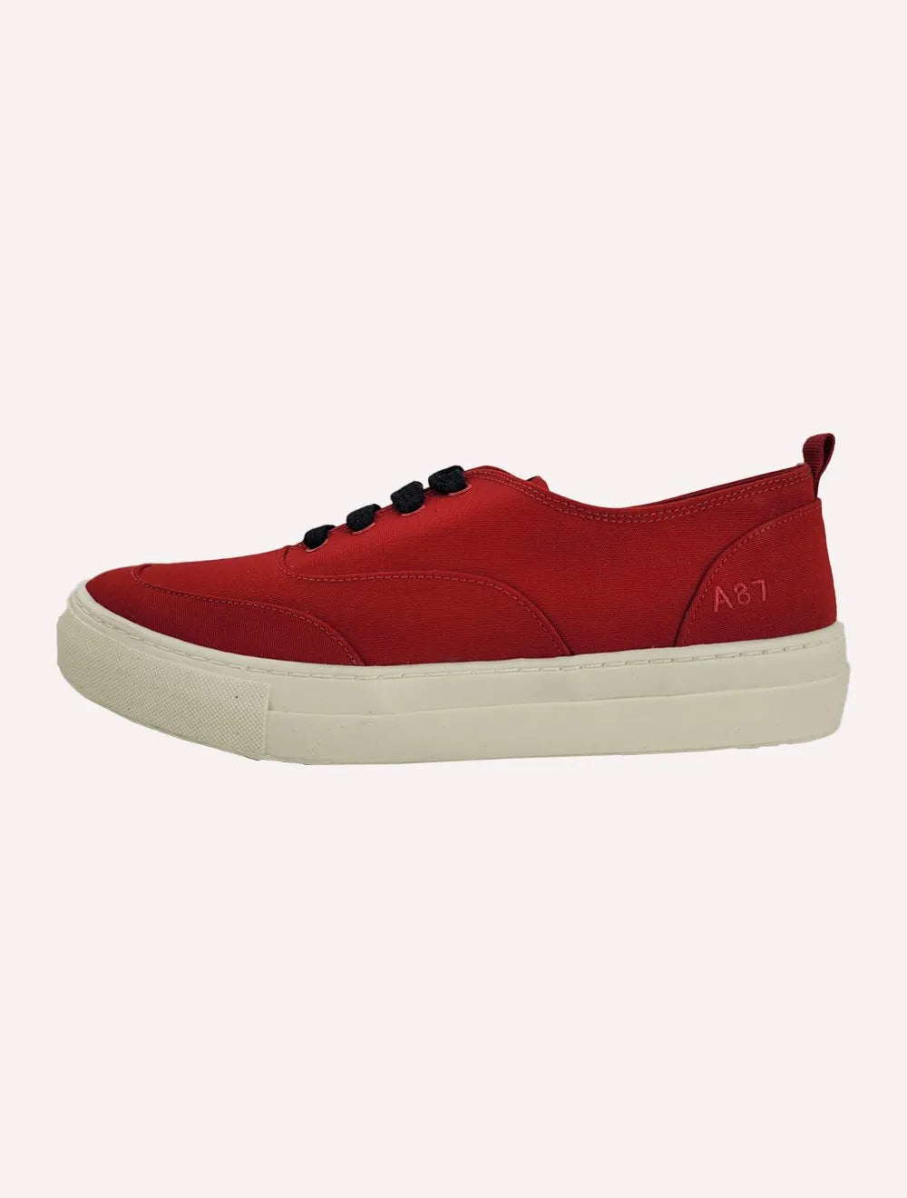 Tênis Aeropostale Masculino Casual Lona Baixo A87 Bordado Vermelho