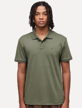 Polo Osklen Masculina Comfort Tridente Pure Touch Mono Logo Verde Militar