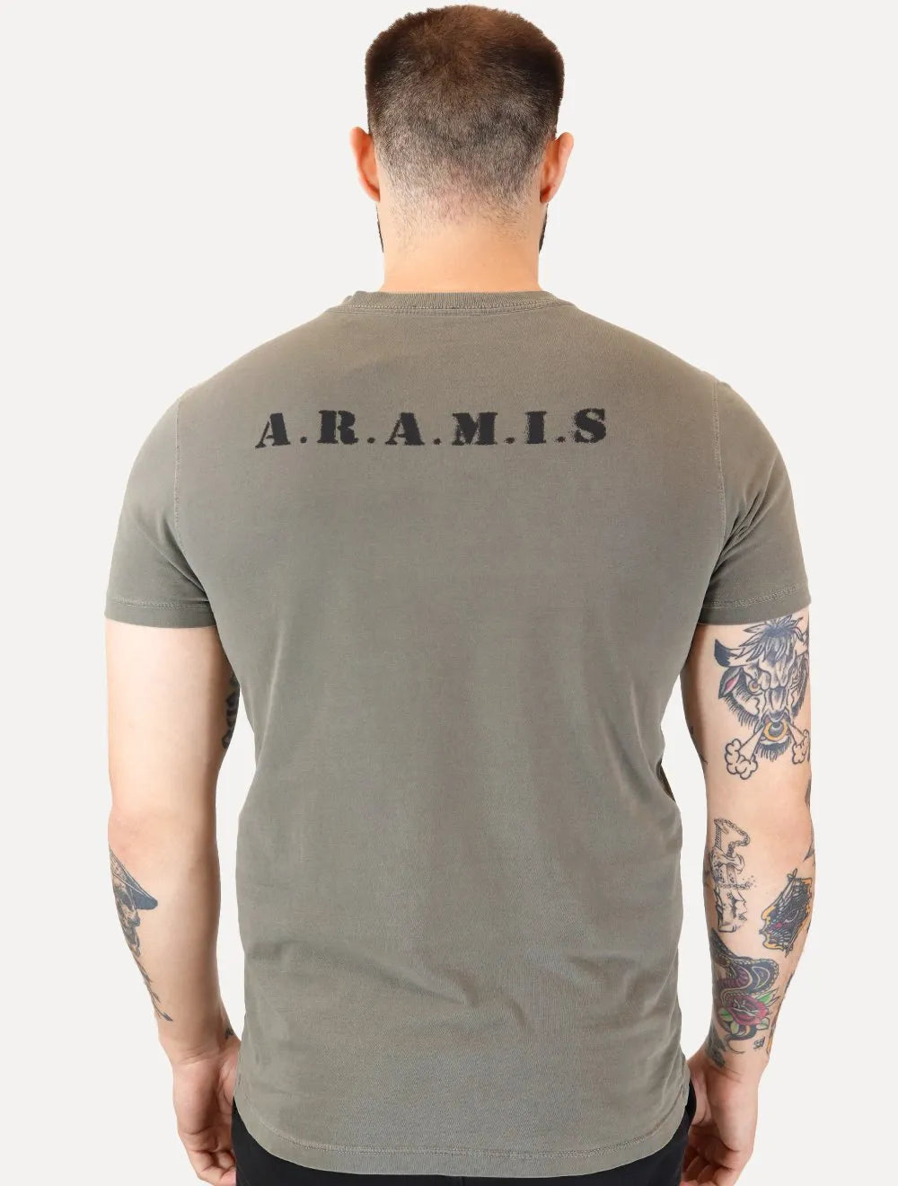 Camiseta Aramis Masculina Regular Military Verde Militar