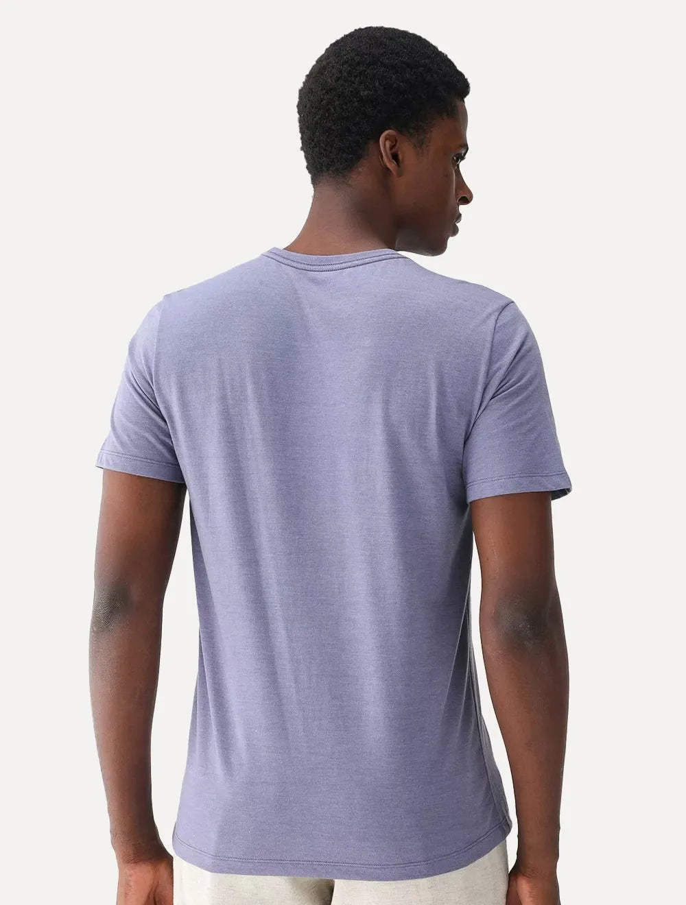 Camiseta Dudalina Masculina Sobretin Melange Azul Mescla