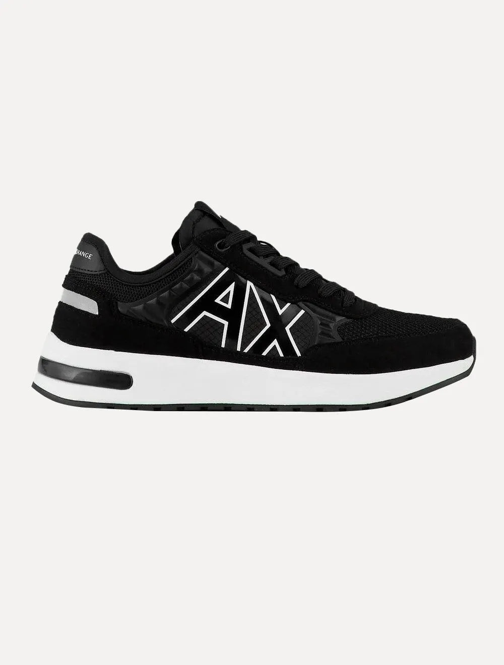 Tênis Armani Exchange Masculino Sneaker AX Maxi Logo Black