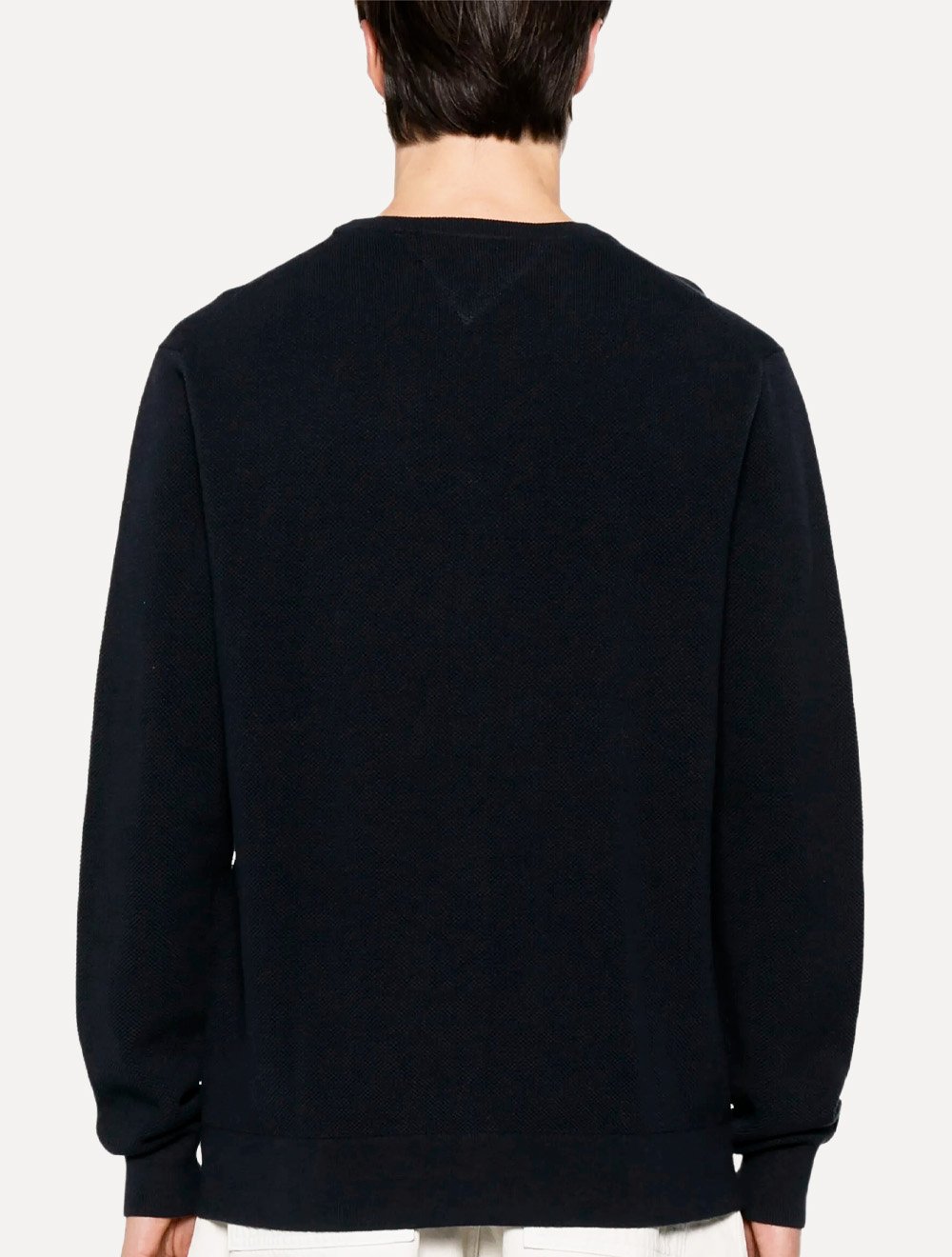 Suéter Tommy Hilfiger Masculino Essential C-Neck Structured Azul Marinho