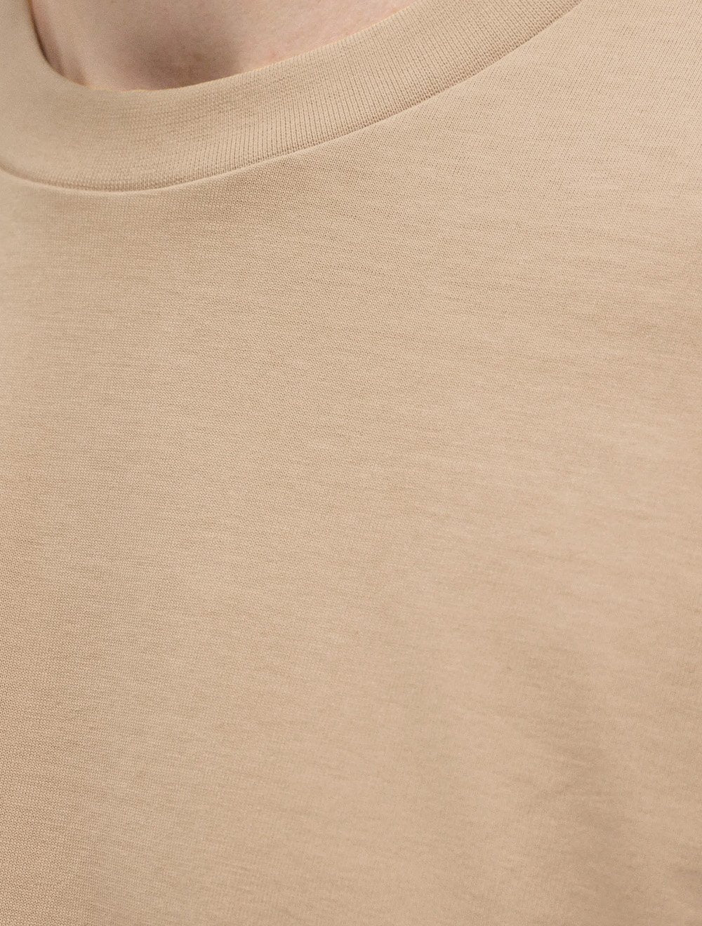 Camiseta Calvin Klein Jeans Masculina Oversized Logo CK Ombro Cáqui Médio