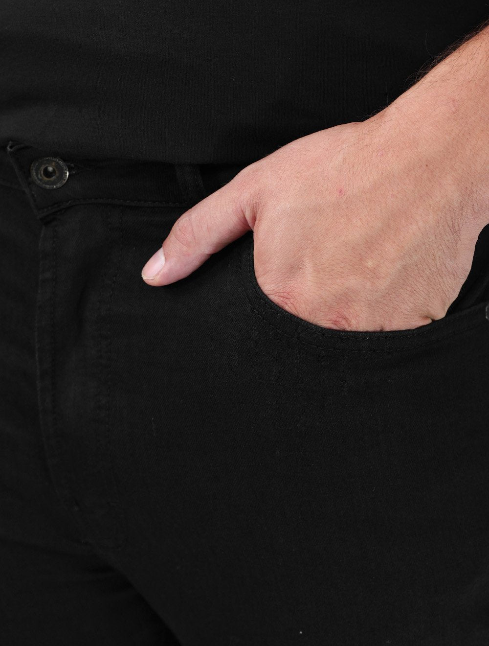 Calça Ellus Jeans Masculina Firt Black Skinny 5 Pockets Preta