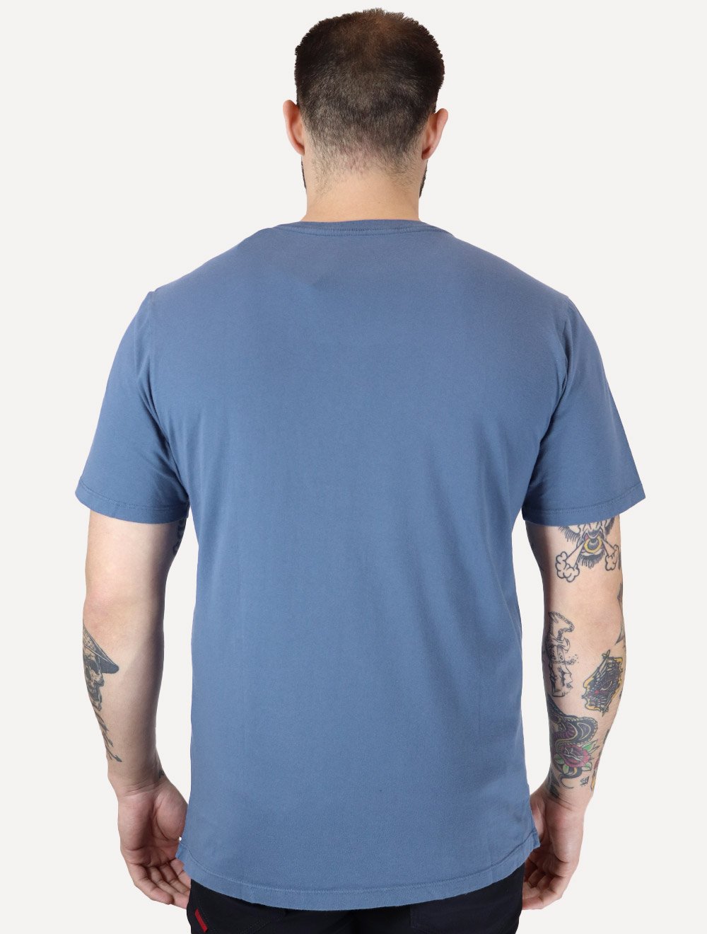 Camiseta Von der Volke Masculina Origineel Lettering Azul Escuro