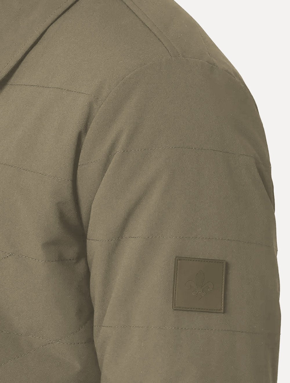 Jaqueta Dudalina Masculina Nylon Matelasse Verde Escuro