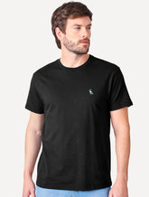 Camiseta Reserva Masculina Regular Patch Tricolor Preta