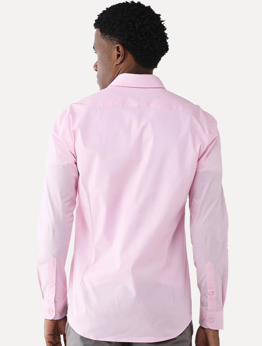 Camisa Aramis Masculina Slim Stretch Dark Logo Rosa