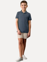 Bermuda Calvin Klein Infantil Color Curta Paper TAG CK Caqui Claro