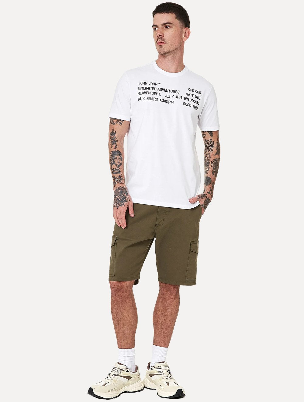 Camiseta John John Masculina Regular Fit Gate 098 Branca