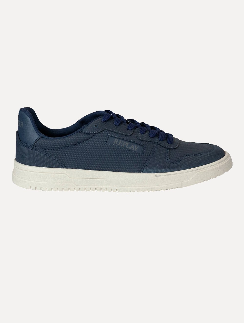 Tênis Replay Masculino Couro Casual Amato Azul Marinho