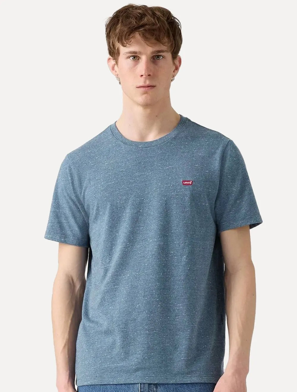 Camiseta Levis Classic SS Original Housemark Lines Azul Médio