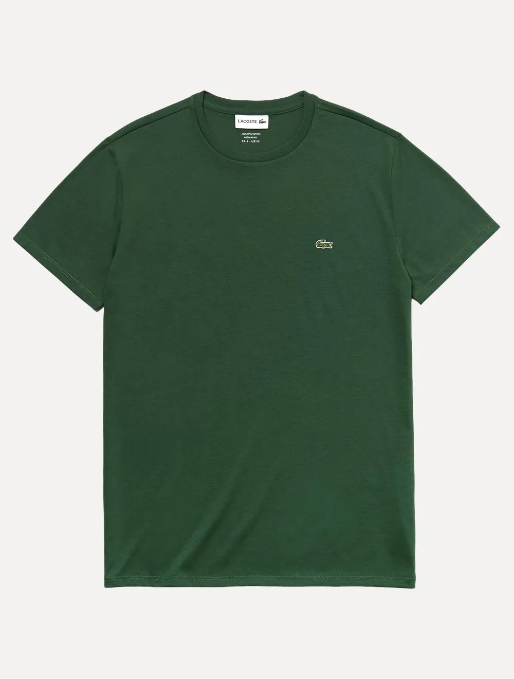 Camiseta Lacoste Masculina Jersey Pima Cotton Verde Escuro