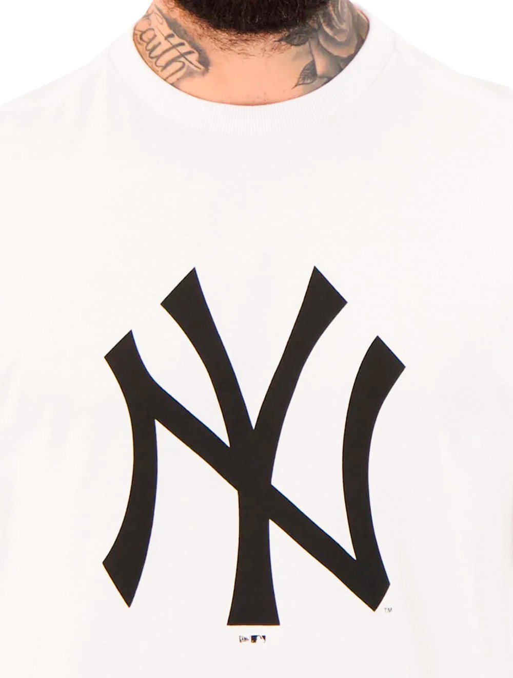 Camiseta New Era Masculina MLB New York Yankees Branca