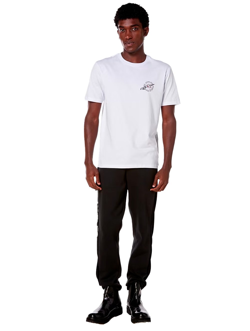Camiseta John John Masculina Regular Chains Branca