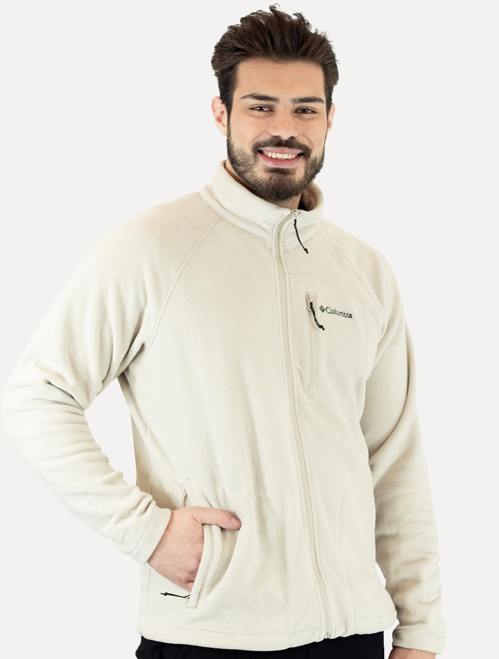 Jaqueta Columbia Fleece Fast Trek II Full Zip Cáqui Claro
