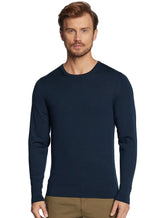Suéter Calvin Klein Jeans Masculino Tricot Crewneck CKJ Logo Azul Marinho
