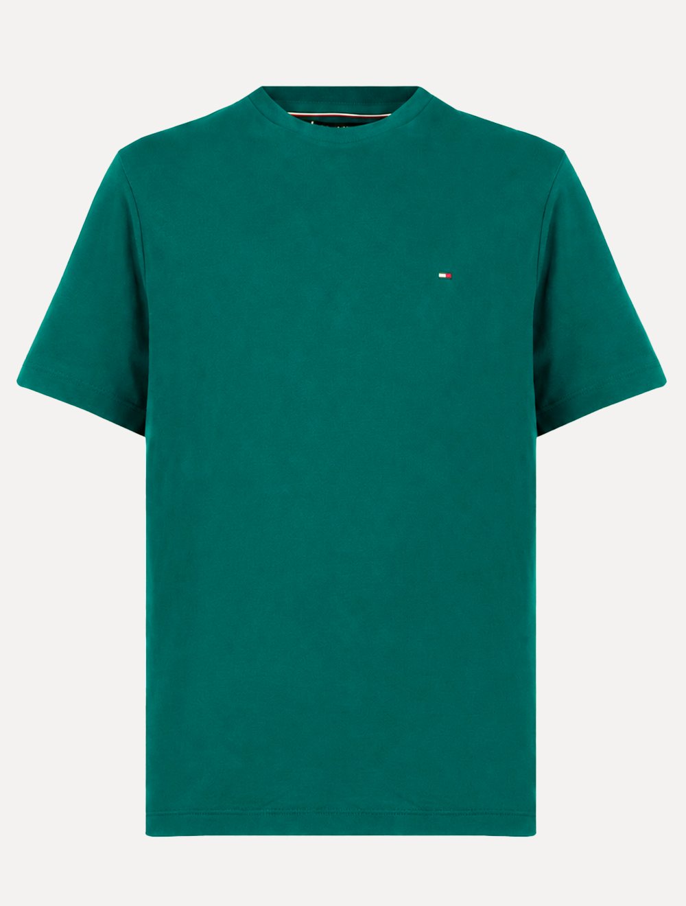 Camiseta Tommy Hilfiger Masculina Essential Cotton Verde Jade