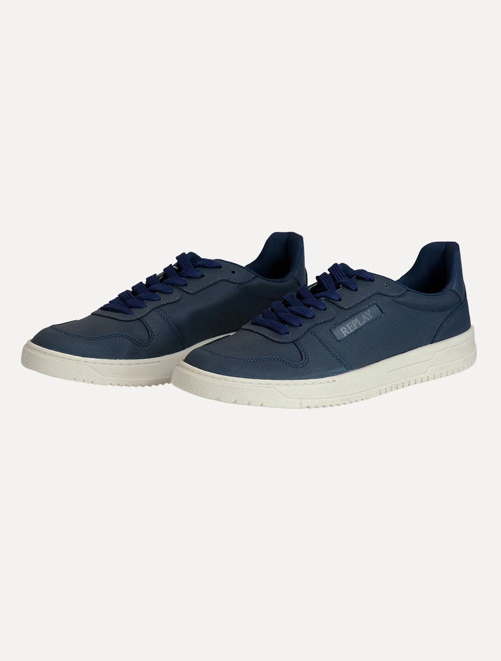 Tênis Replay Masculino Couro Casual Amato Azul Marinho
