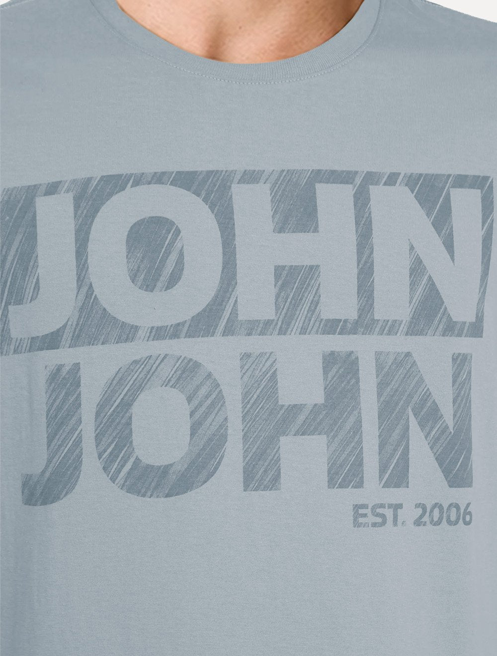 Camiseta John John Masculina Regular Fit Fall Azul Claro