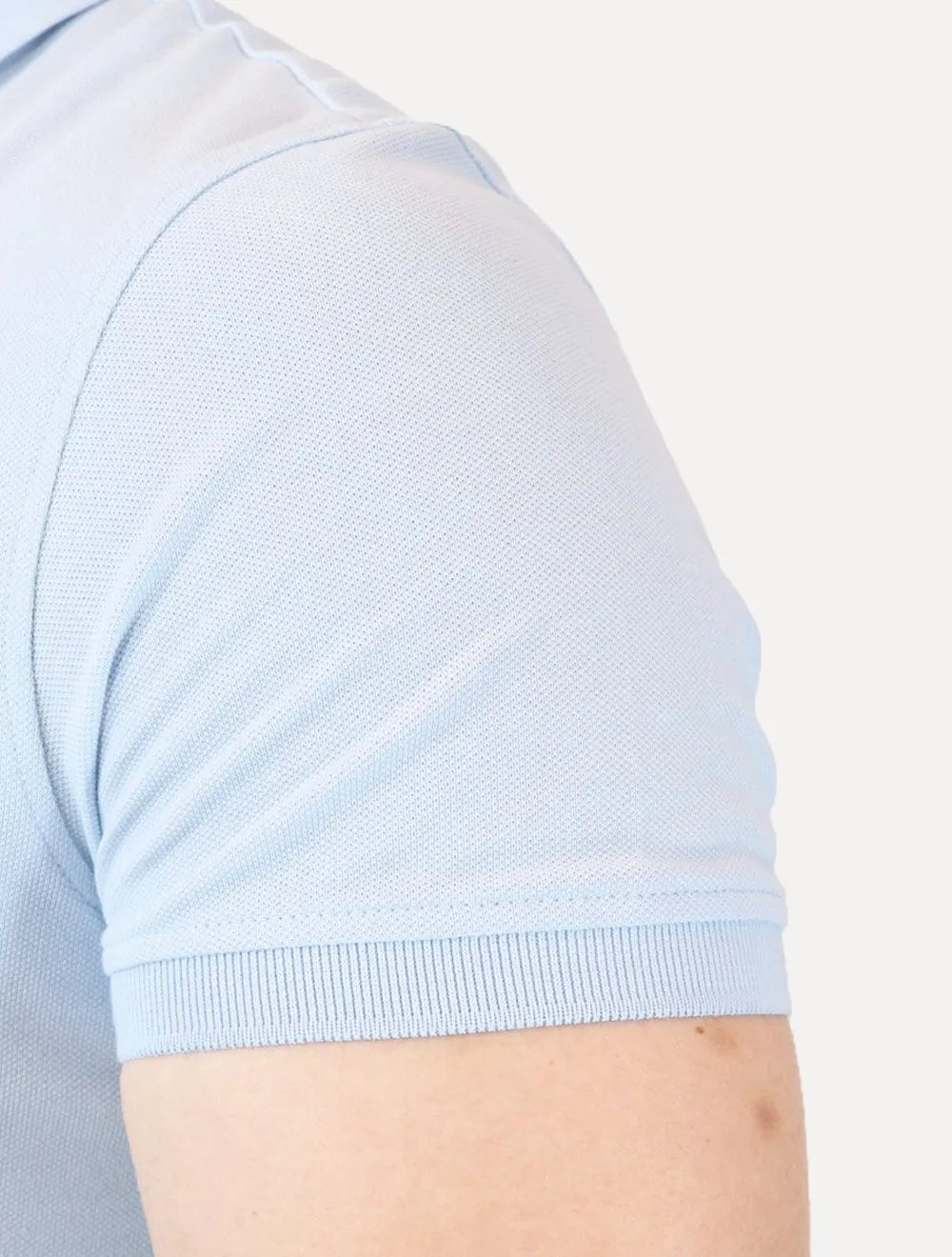 Polo Tommy Hilfiger Masculina Slim Piquet 1985 Azul Céu