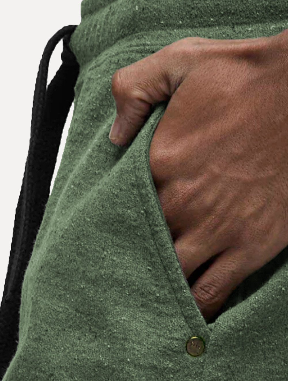 Bermuda Osklen Masculina Moletom Rustic E-Basics Verde Militar
