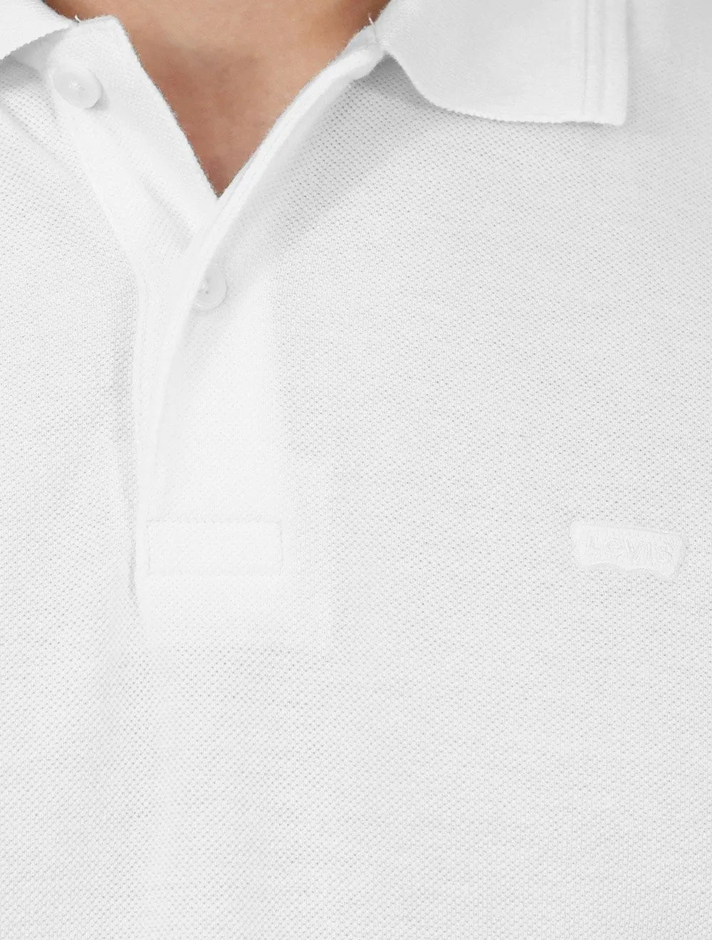 Polo Levis Housemark Standard Mono Logo Branca