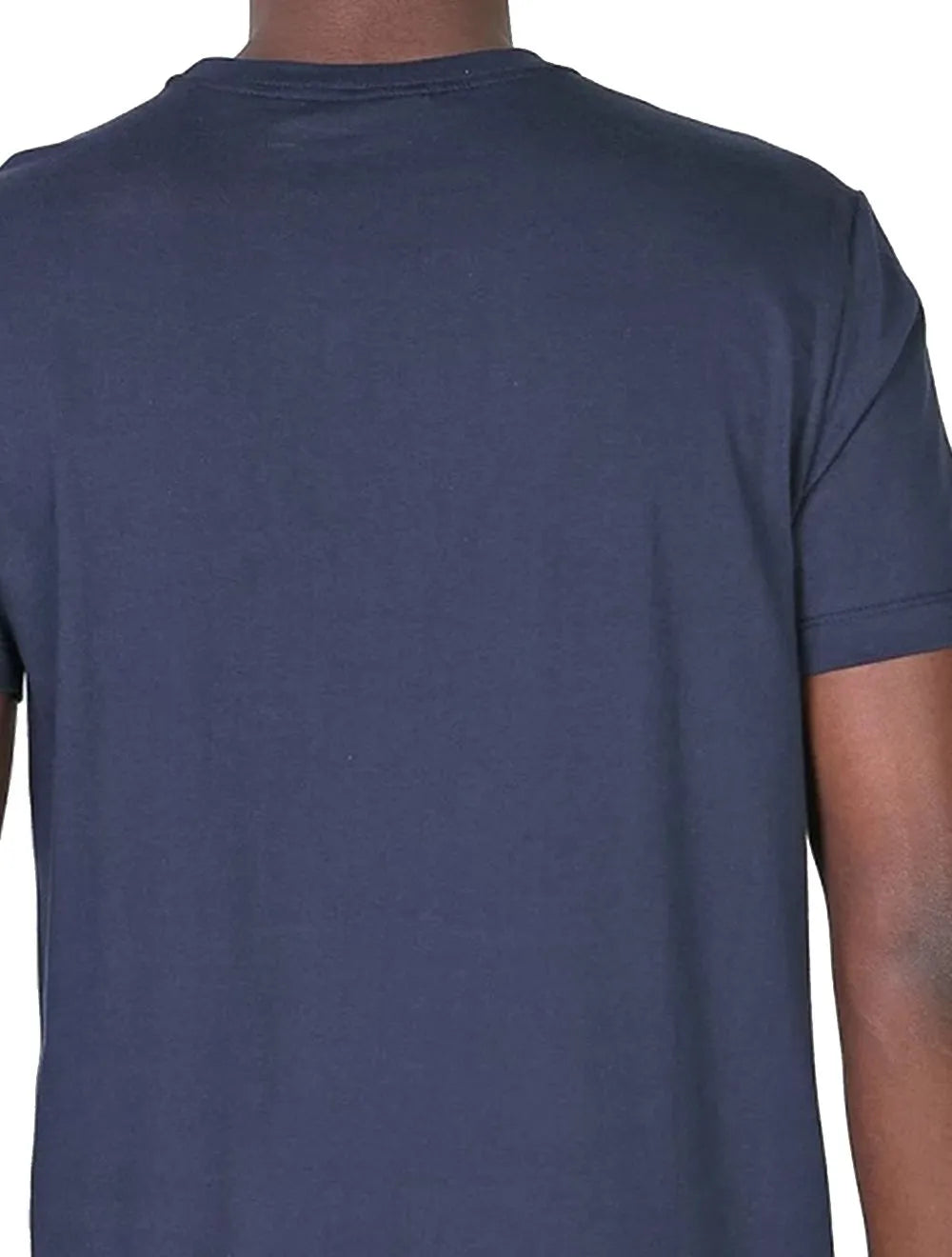 Camiseta Calvin Klein Masculina Meia Malha Basica CK Azul Marinho