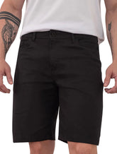 Bermuda King & Joe Jeans Masculina Slim Flex Detroit Black Preta