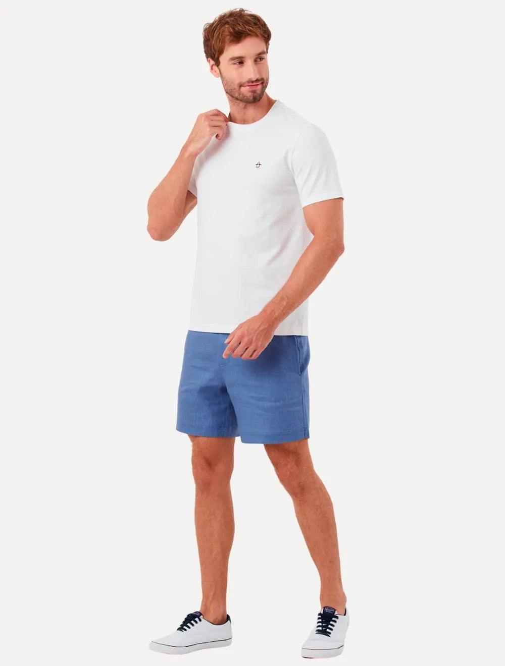 Camiseta Original Penguin Masculina Regular Lisa Color Branca