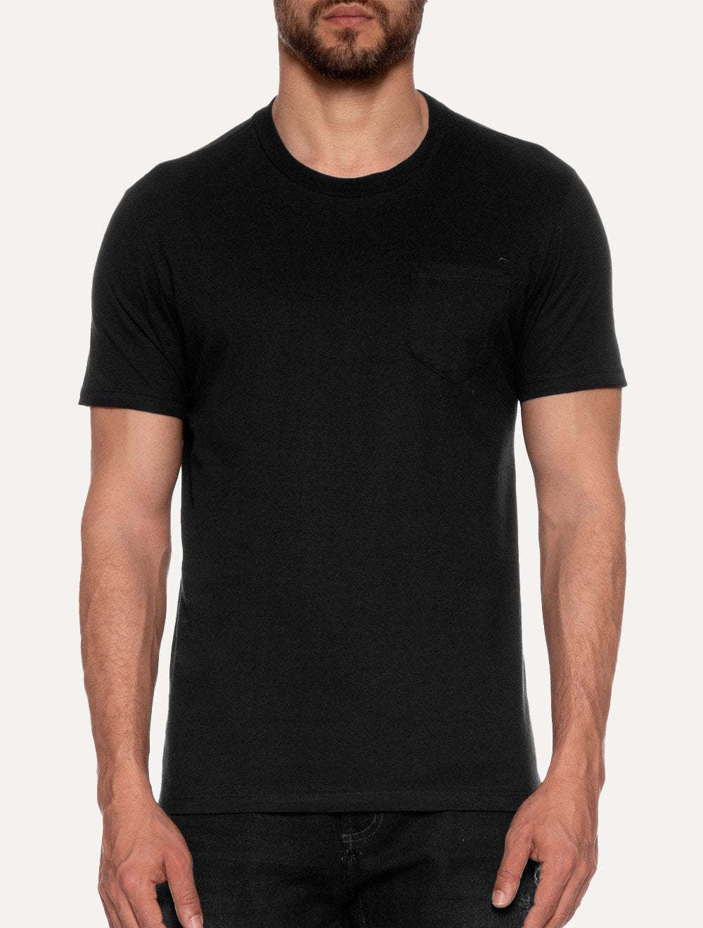 Camiseta Ellus Cotton Fine Easa Pocket Classic Preta