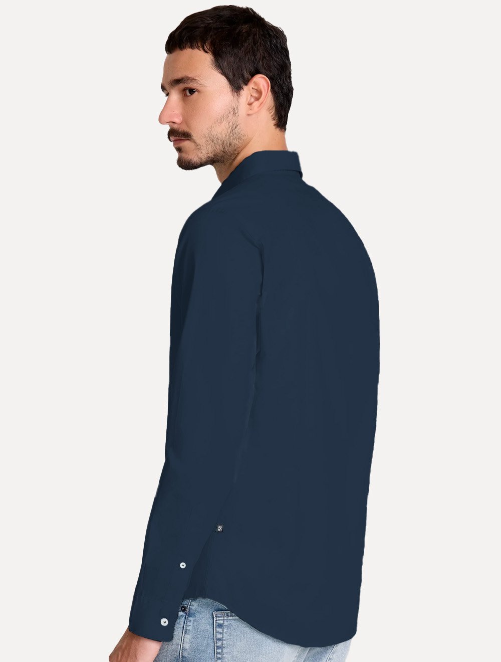 Camisa John John Masculina Slim Dark Azul Marinho
