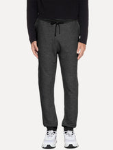 Calça Calvin Klein Jeans Masculina Moletom Side New Logo Grafite Mescla
