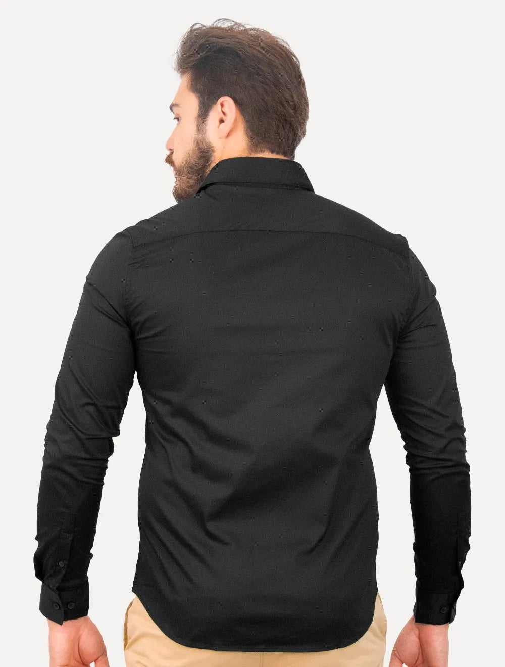Camisa Calvin Klein Masculina Slim Essential Basic Logo Preta