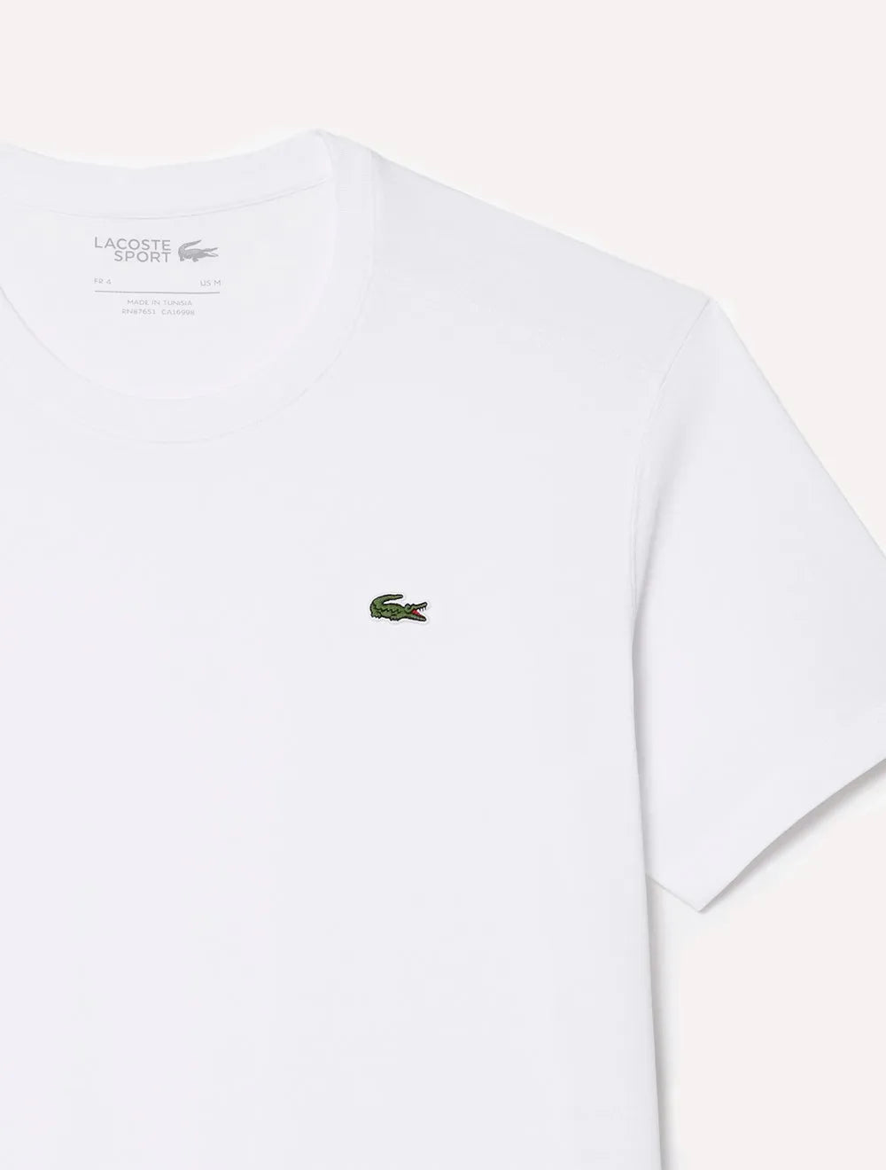 Camiseta Lacoste Masculina Sport Technique Logo Branca