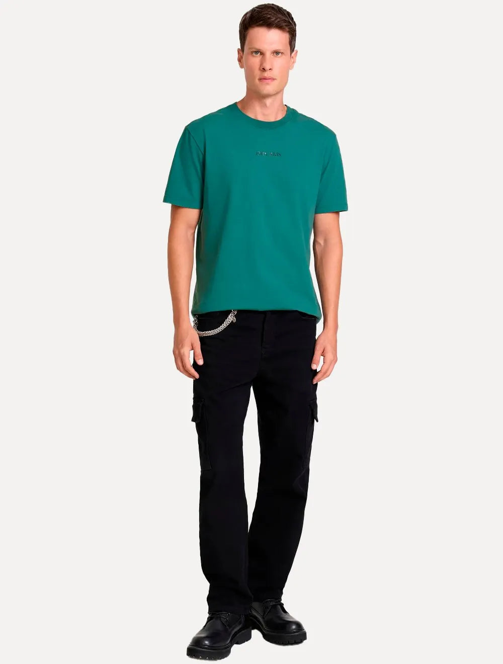 Camiseta John John Masculina Regular Clean Verde Escuro