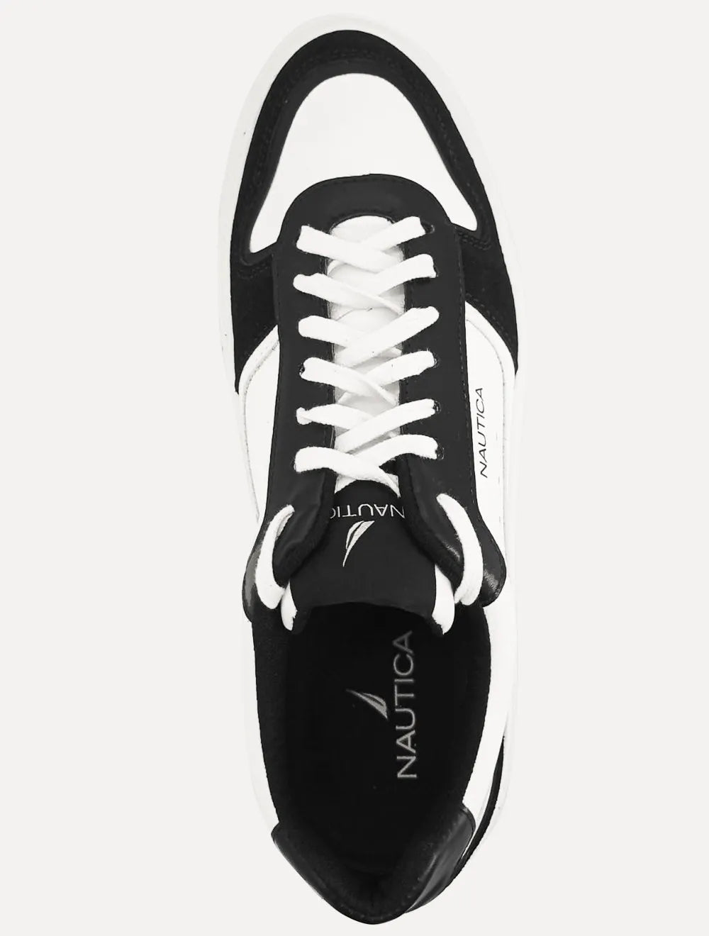 Tênis Nautica Masculino Firenze Couro Preto/Branco