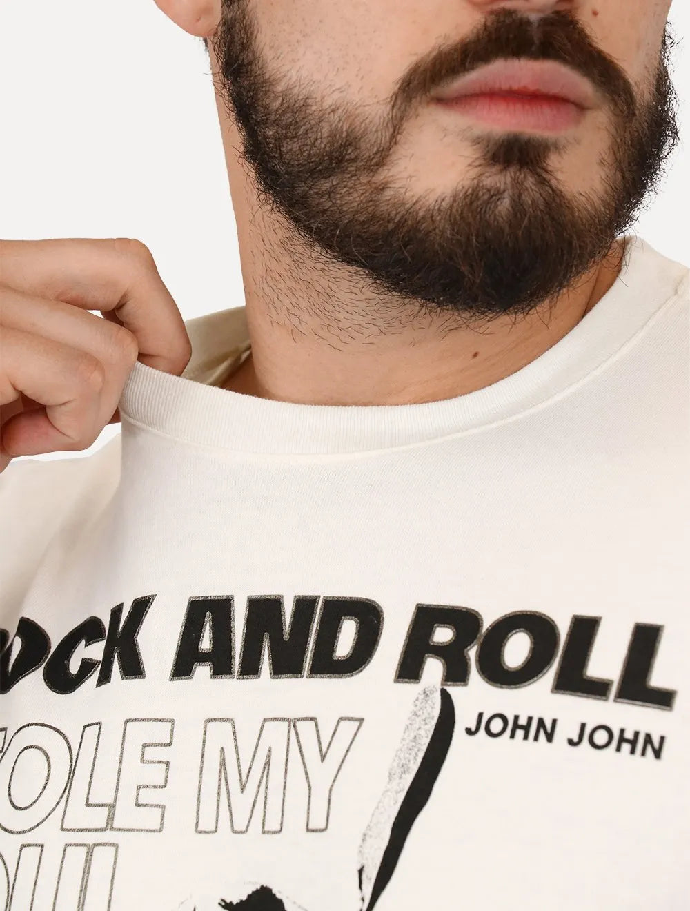 Camiseta John John Masculina Relaxed Fit Stole My Soul Off-White