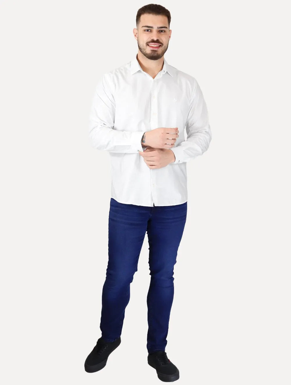 Camisa Dudalina Masculina Comfort Superfine Cotton Branca