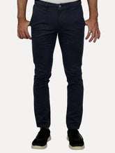 Calça Tommy Hilfiger Masculina Slim Bleeker THFlex Chino Stretch Azul Marinho
