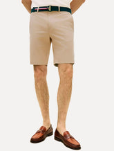 Bermuda Tommy Hilfiger Masculina de Sarja Denton Cáqui