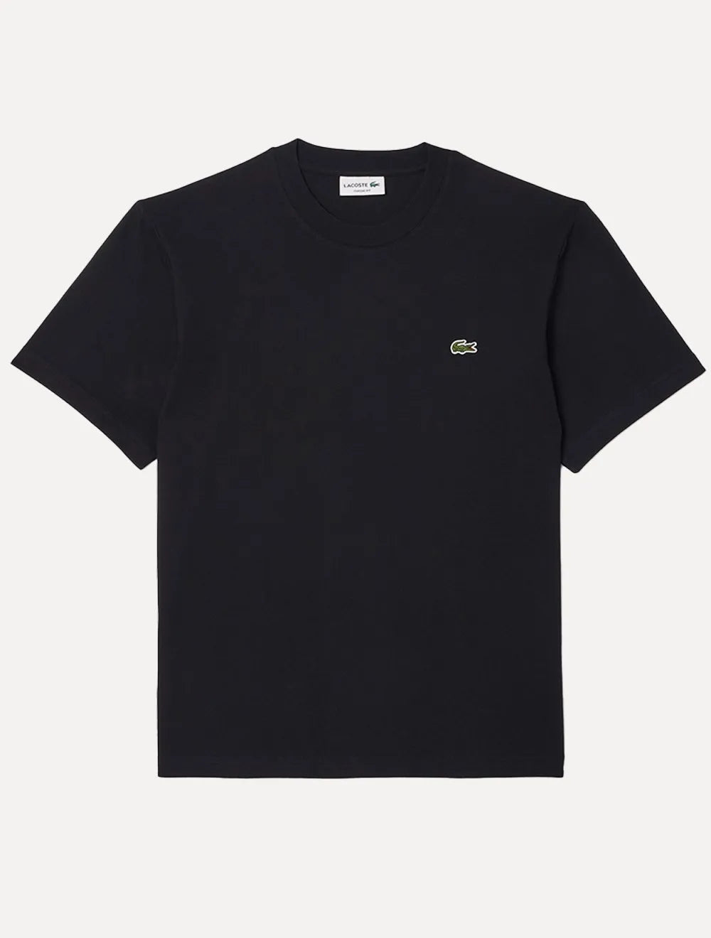Camiseta Lacoste Masculina Classic Basic Cotton Preta