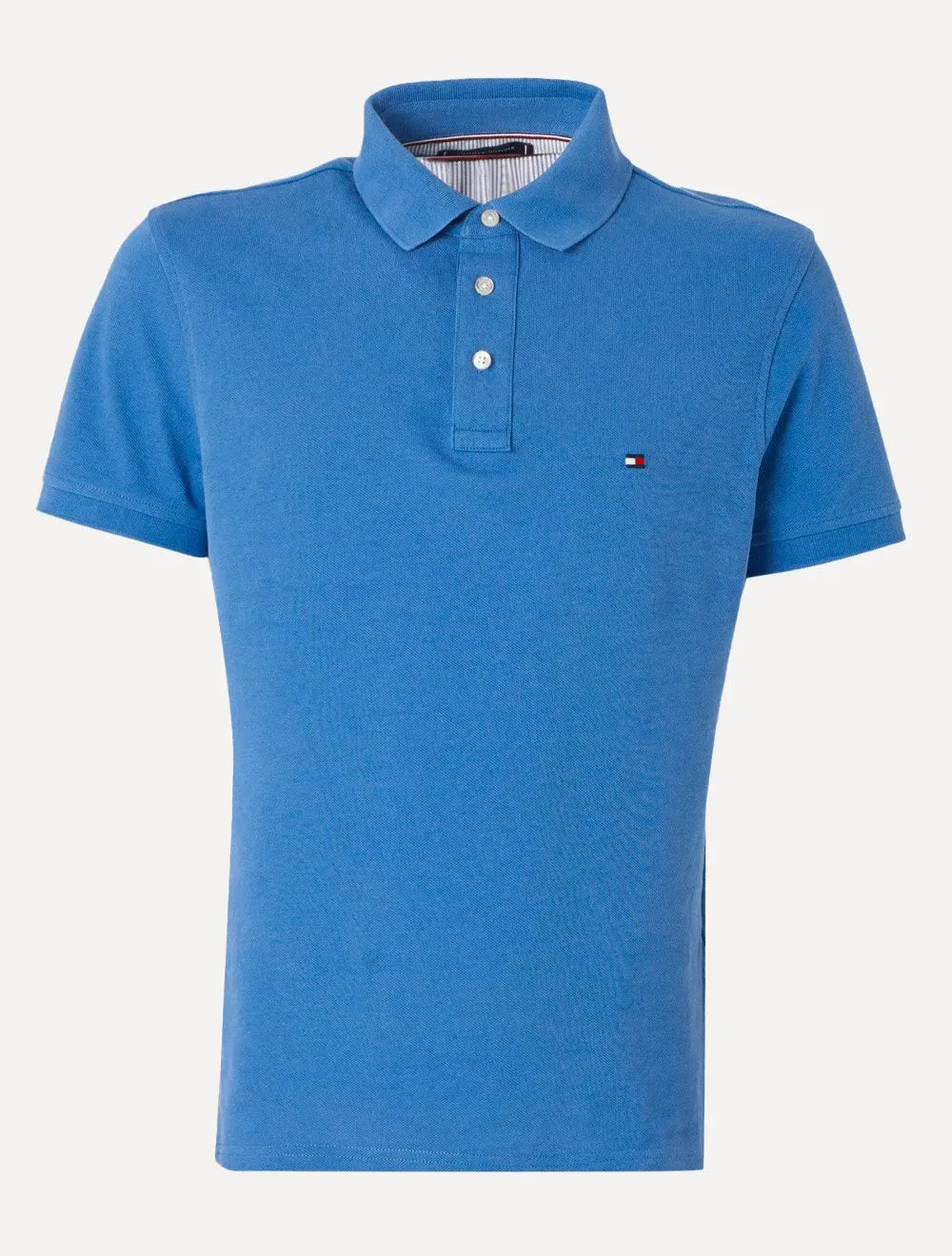 Polo Tommy Hilfiger Masculina Slim Piquet 1985 Orbit Azul