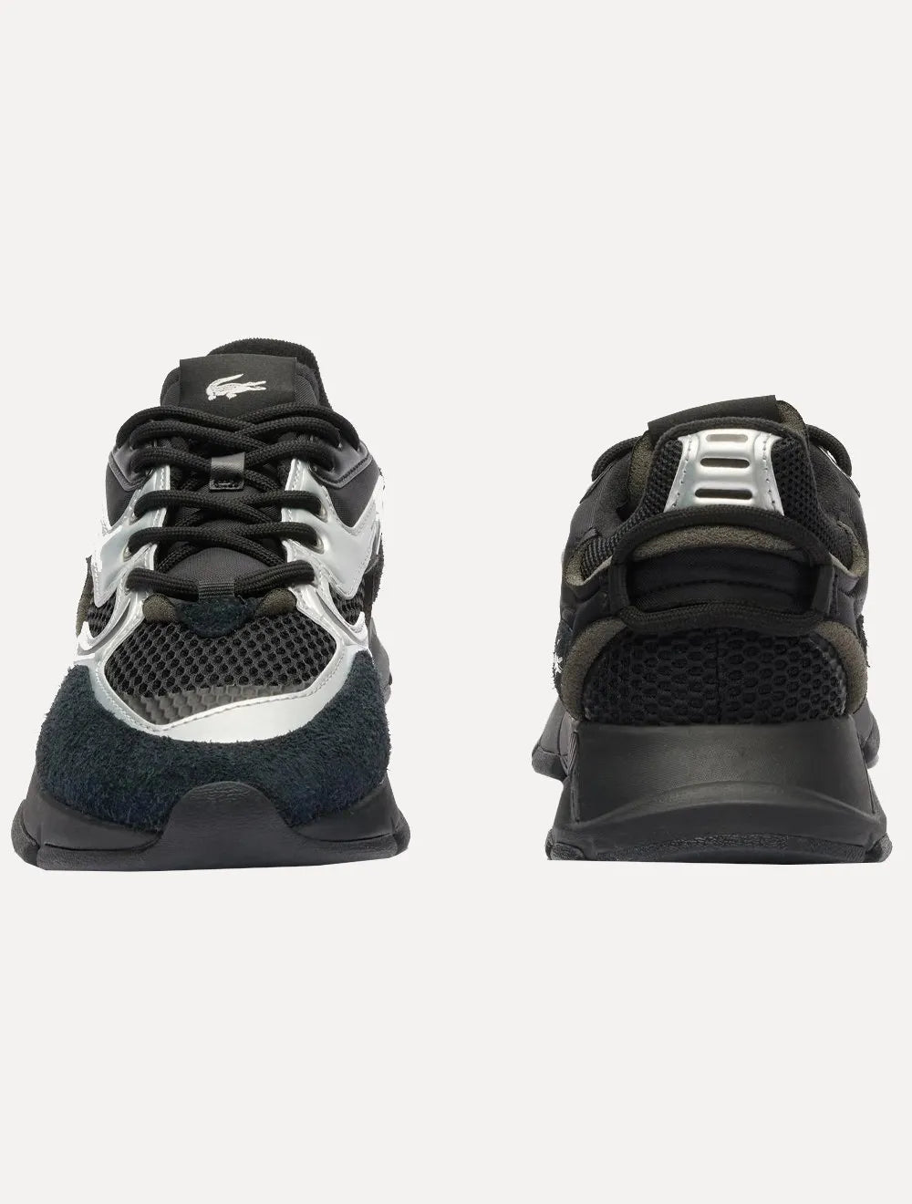 Tênis Lacoste Masculino L003 Neo Contrasted Textile Blk/Wht Preto