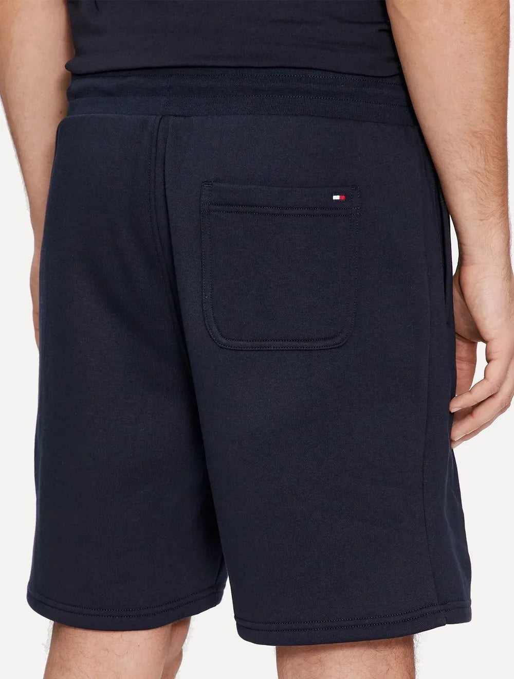 Bermuda Tommy Hilfiger Moletom Masculina Small Logo Preta