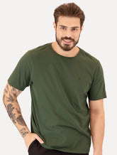Camiseta Ellus Masculina Cotton Fine Classic Logo Verde Escuro