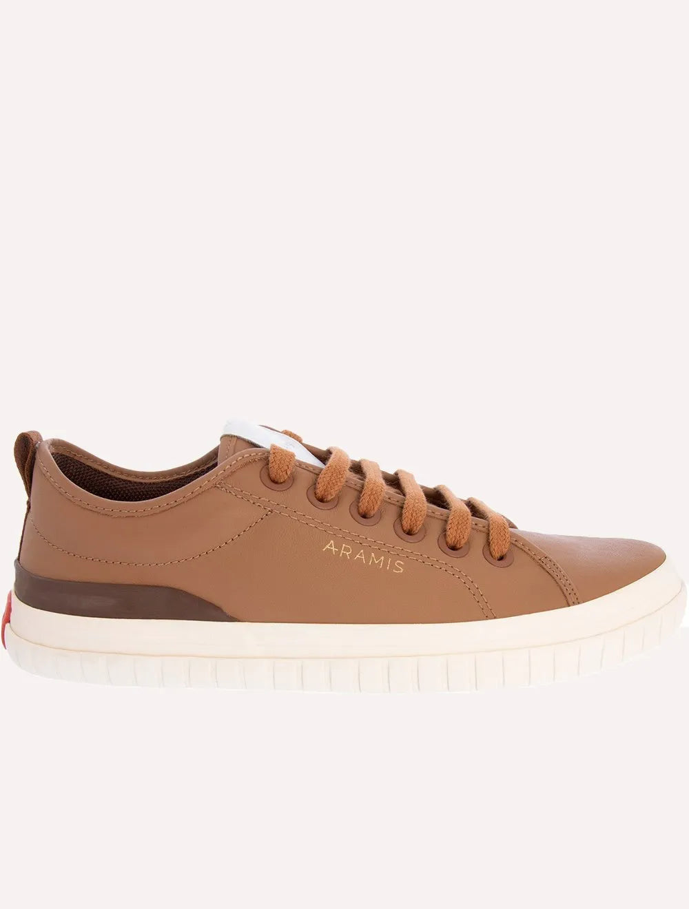 Tênis Aramis Masculino Couro Recortes Deep Leather Marrom Claro