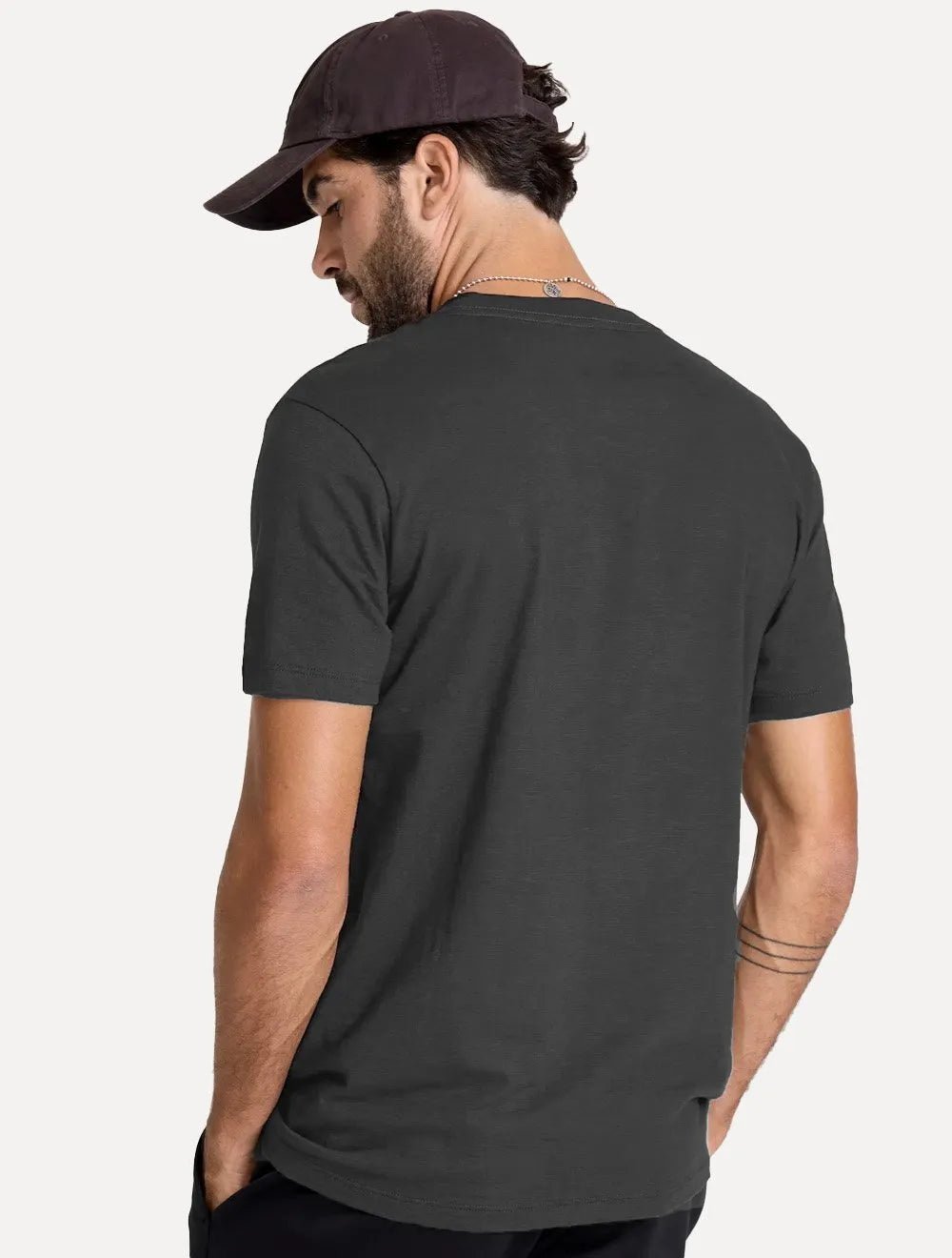 Camiseta John John Slim Fit Flame Cinza Escuro