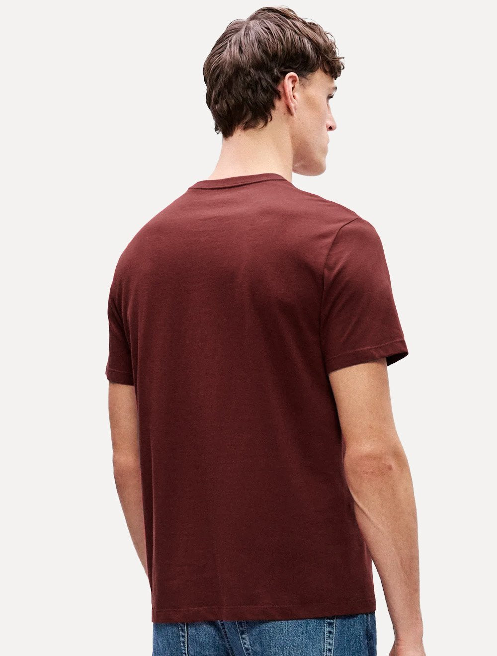 Camiseta Calvin Klein Jeans Masculina New Logo Re Issue Bordô